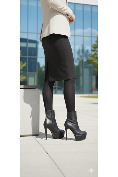 Çaçaroz Ayakkabı حذاء نسائي ذو نعل سميك وسحاب قصير