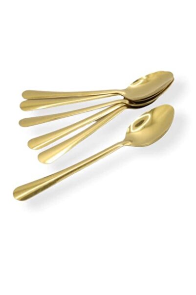 Meven Set Beauty Al-Wisam AL-4802-4 Golden Large Eating Spoons (6 pcs)