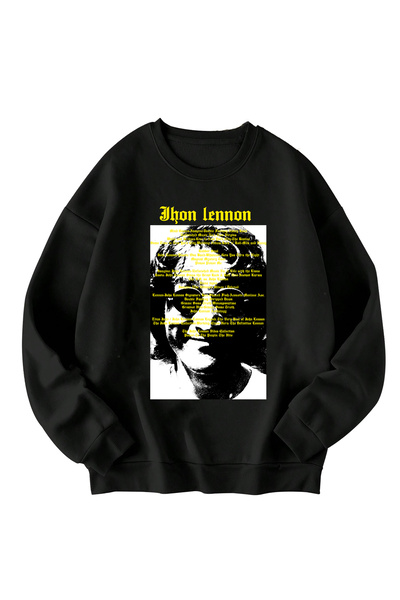SVART WEAR Джон Ленън Баскили Овърсайз Унисекс Суитшърт