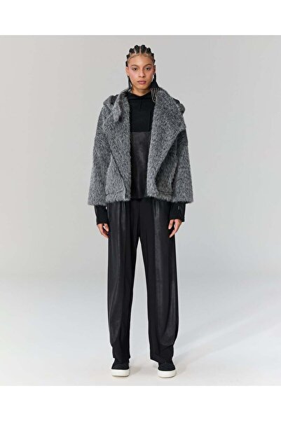 LAMANTE Kapüşonlu Peluş Ceket