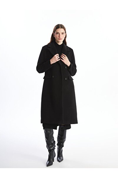 LC Waikiki Lcwaikiki Classic Jacket Collar Women's Stamp Coat