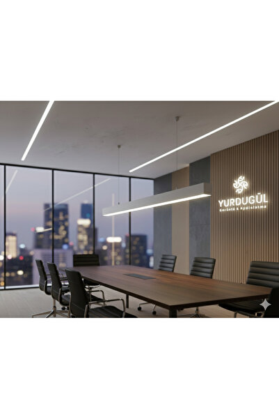 YURDUGÜL 100 cm Alüminyum Beyaz Kasa Lineer Aydınlatma 4000K