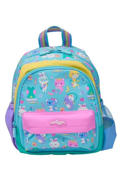 SMIGGLE حقيبة ظهر رياض الأطفال ريدي سيت جو تيني تايني – أكوا