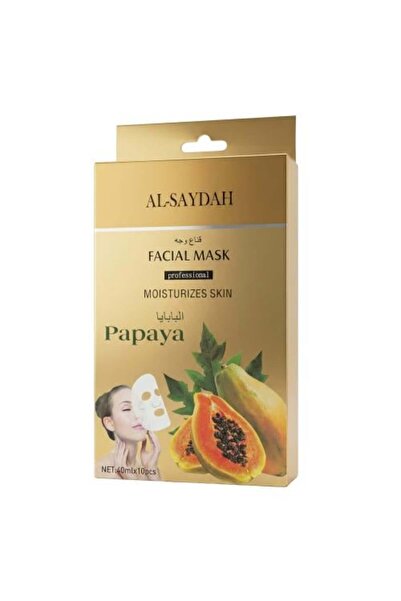 Meven Set Beauty Al-Saydah Papaya Face Mask – 10 Sachets × 40 ml