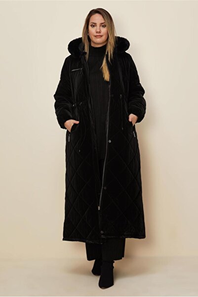 Alvina Hooded Quilted Inflatable Coat 90644