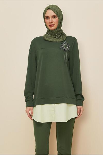 Alvina Shirt with Garnish Tracksuit Tunic 46055