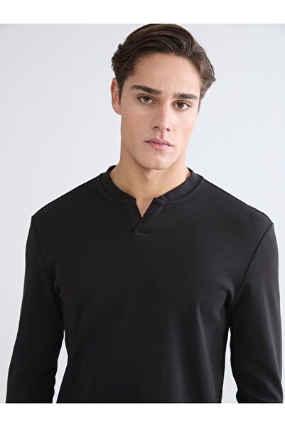 LC Waikiki LCWAIKIKI Classic guler rotund pentru bărbați Swea tricou