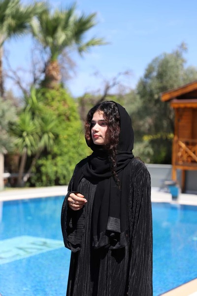 CEHZ ABAYA PİLİSELİ BLACK TAKIM 0015