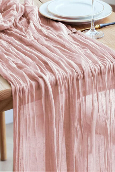 Wenst Shop Cheesecloth Table Runner 35x118 inch Boho Gauze Table Runner Chees...