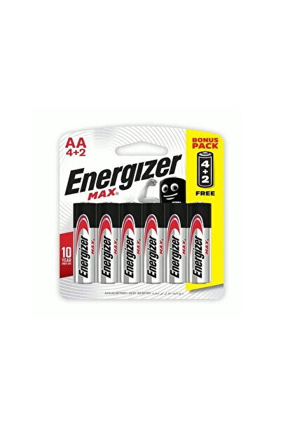 Energizer Max AA Battery Pack 4+2 Free