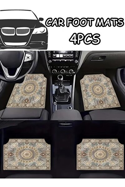 Generic طقم دواسات أرضية للسيارة مكون من 4 قطع، دواسات أرضية داخلية عالمية للسيارة، مقاس 45 × 65 سم + 45 × 30 سم، مناسبة لمعظم أنواع السيارات