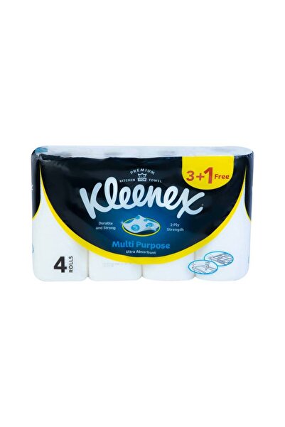 Kleenex Kitchen Multi-Purpose 80 Sheets 3+1 Rolls