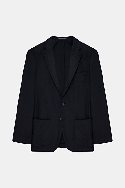 W Collection SİYAH DÜĞMELİ YÜN CEKET