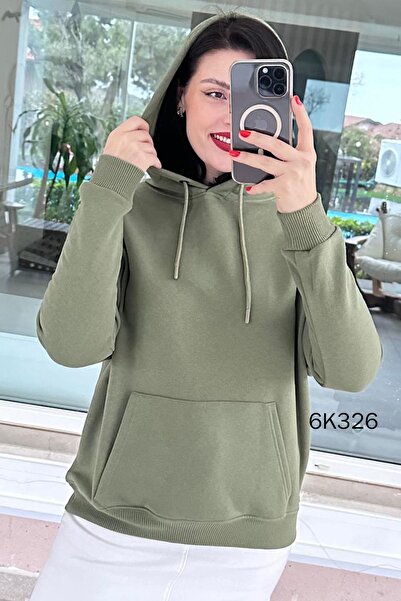 İnce Topuk Hooded 2 Thread Sweatshirt 6K326