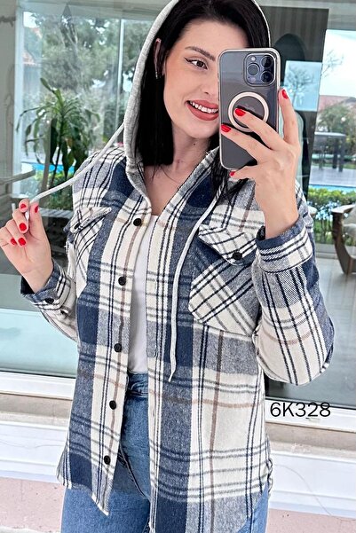 İnce Topuk Hooded Lumberjack Shirt 6K328