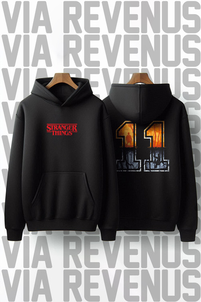 Vordevia Stranger Things 11 cu imprimeu bumbac 100% Calitate Premium cu glugă...