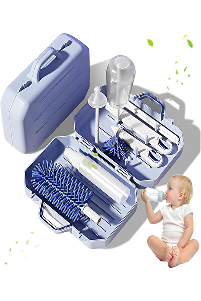 Wnest Shop مجموعة فرشاة تنظيف زجاجات الرضاعة 6 في 1، مجموعة فرشاة تنظيف زجاجا...