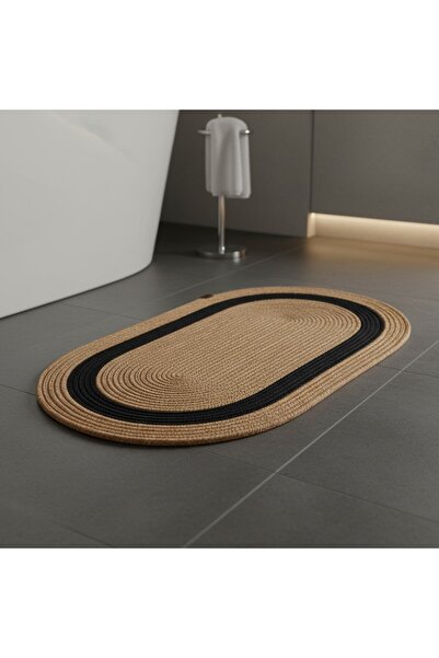Comfort Craft Hasır Şeritli Jüt Paspas | Banyo | Balkon | Doğal | Yıkanabilir...
