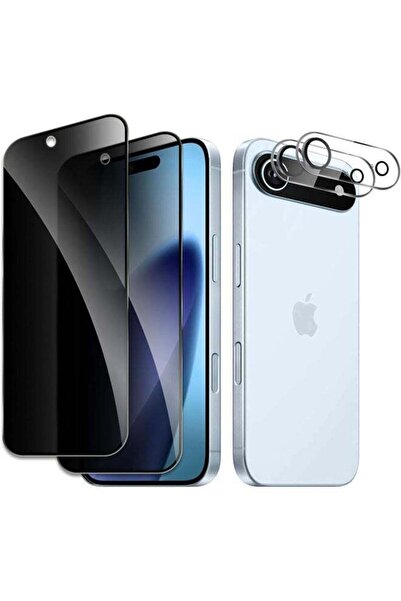 SJet عبوتان من واقيات شاشة الخصوصية لهاتف آيفون 17 إير + عبوتان من واقيات عدس...