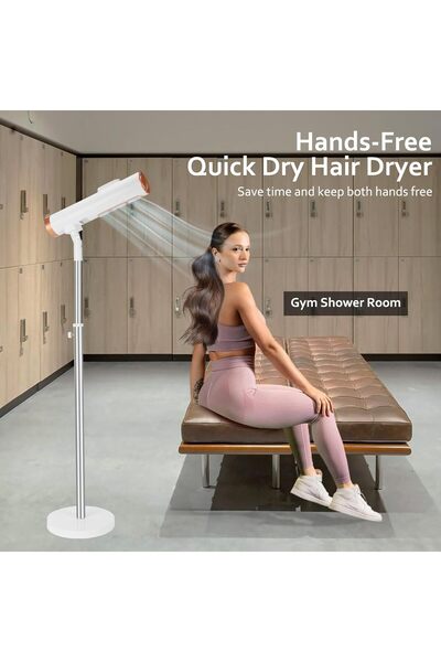 Batoon Hair Dryer Stand, CoralBoxer Hands-Free, Height & Angle Adjustable, 2 ...