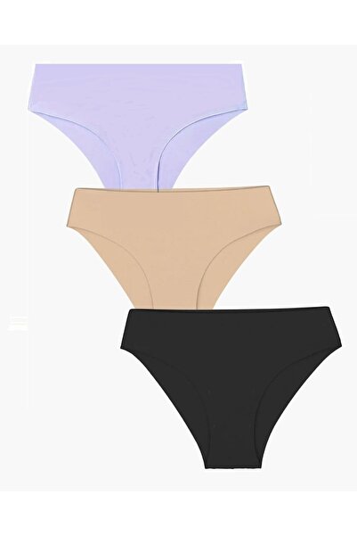 Berrak Women's Laser Cut Panties 3 Pieces (Quality and Fp Product)