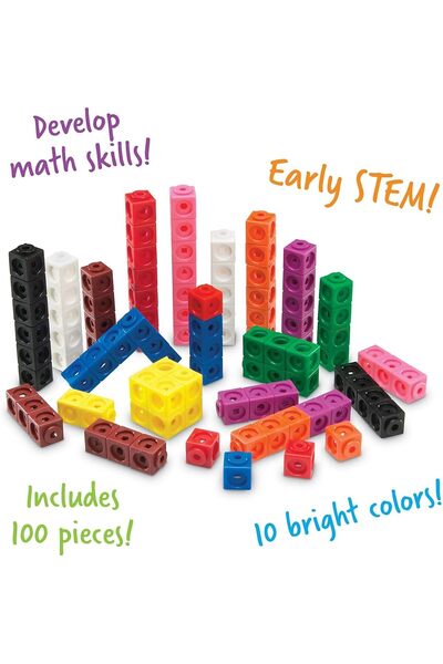 Learning Resources Math Link Cubes Set of 100