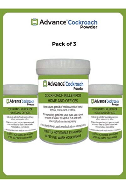 Advance مسحوق مكافحة الصراصير، قل لا لإزعاج الصراصير، عبوة من 3 قطع
