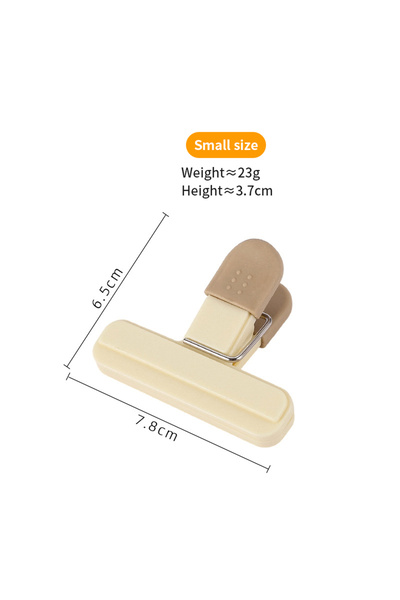 Choice7 S-milk tea-2pcs 2pcs Portable Sealing Clips for Food Bags Plastic Kit...