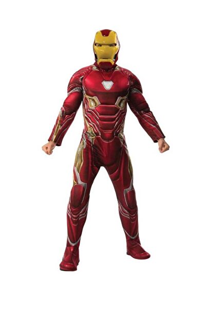 Generic Rubie's Deluxe Iron Man Costume for ages 9-10, Size XL (140 cm)