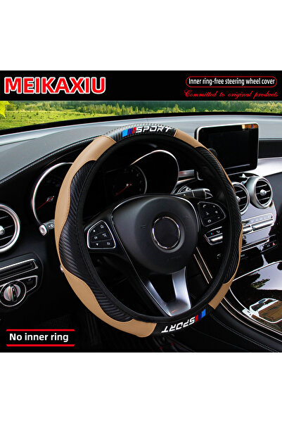 Choice Beige All-Season SPORT Carbon Fiber Steering Wheel Cover (without inne...