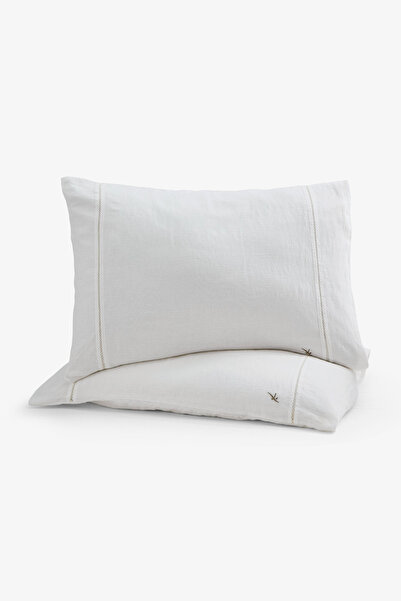 JOJOMIA New Line Oxford Pillowcase Lonse Linen Cream