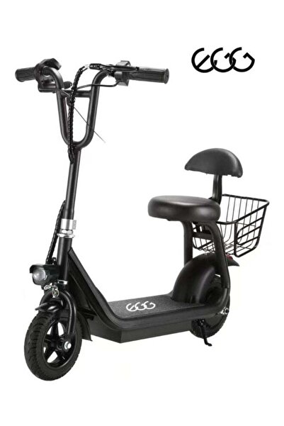 EGG Electric Scooter with Basket for Kids - 36V 250W, Foldable with Seat