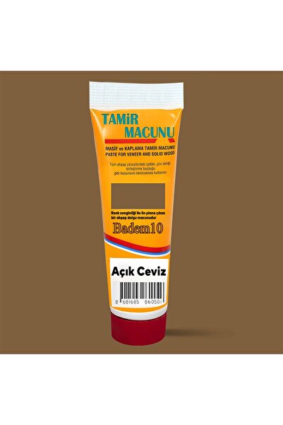 NZB Açık Ceviz Ahşap Parke Tamir Macunu Mobilya Dolgu Çatlak Çizik Giderici 2...