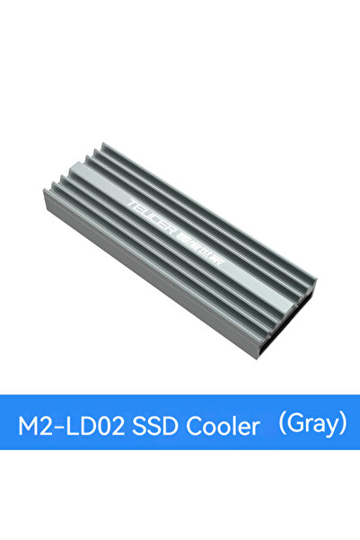 choice2 مشتت حراري من الألومنيوم مع حشية سيليكون، متوافق مع محركات الأقراص الصلبة M.2 SSD NVMe من GRAY TEUCER M2 2280.