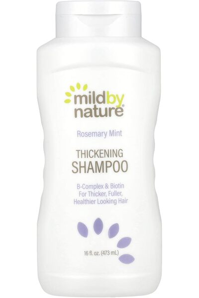 MILD BY NATURE شامبو مكثف، مركب فيتامين ب والبيوتين، برائحة إكليل الجبل والنع...