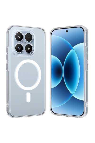 CaseOnn حافظة Xiaomi 17 مزودة بميزة MagSafe، غطاء صلب كريستالي شفاف لا يصفر