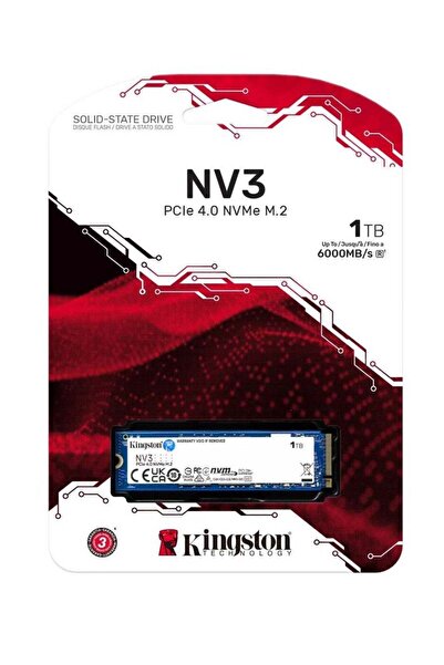 Kingston NV3 1TB M.2 2280 NVMe PCIe 4.0 x4 Internal SSD