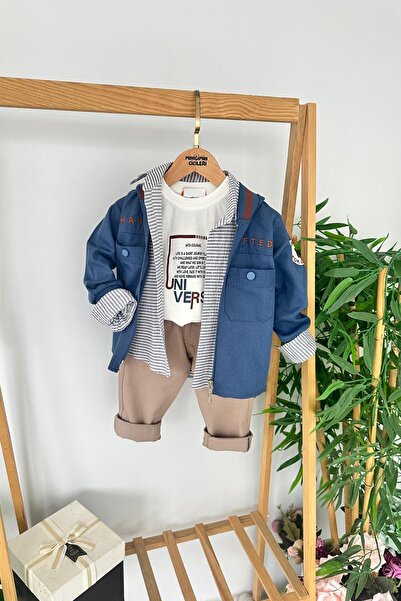 Minigimin Cicileri Сладък 4-частен комплект за моето малко момченце с ленено ...