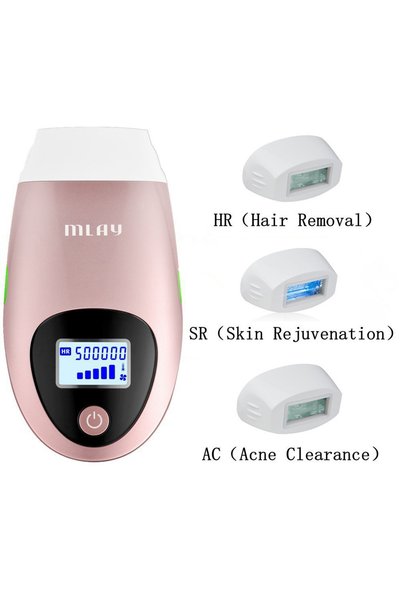 KINSEI BEAUTY T3 IPL Hair removal Epilator Laser Permanent Device 3IN1 Electric depilador 500000 Flashes Pink