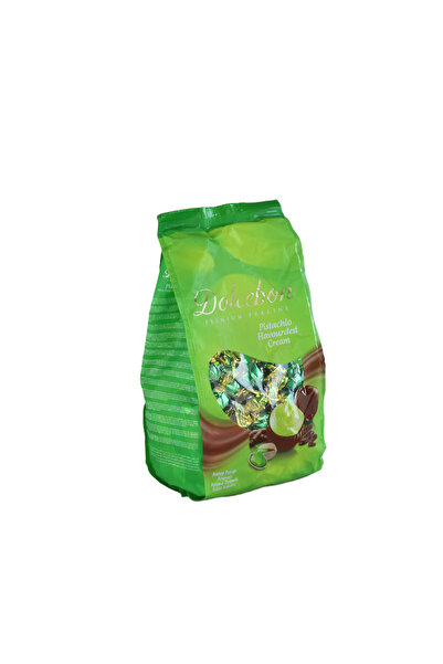 DOLCEBON Premium Praline Antep Fıstık Aromalı Krema Dolgulu Sütlü ÇİKOLATA 1 Kg