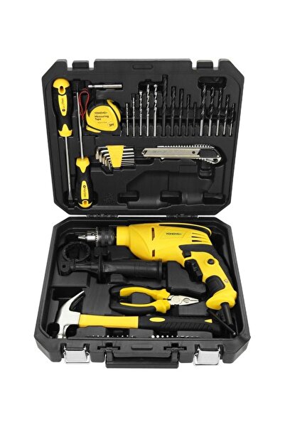 YONOVO طقم مثقاب صدمي مكون من 54 قطعة، بقوة 810 واط، متعدد الألوان