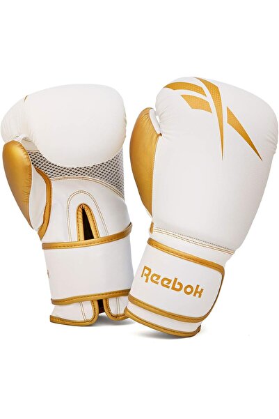 Reebok Boxing Gloves Gold/White 14 oz - High-Performance Sparring Gloves
