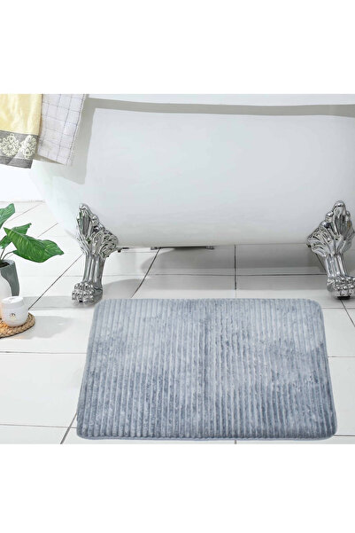 KARLEEN Decor Ribbed Flannel Foam Bath Mat