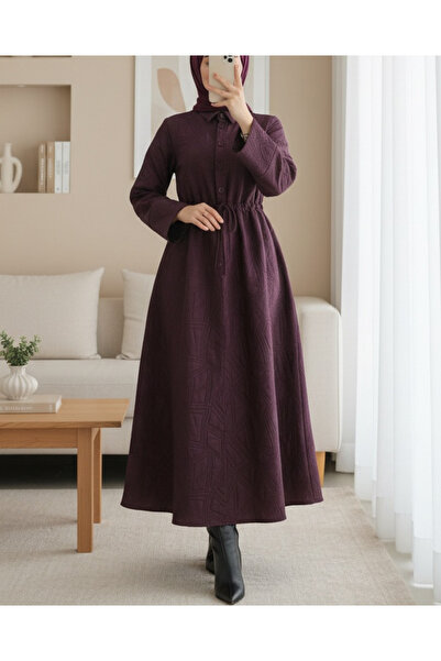 Modamorfo Women's Waist Tunnel Quilted Dress - 20713Elb