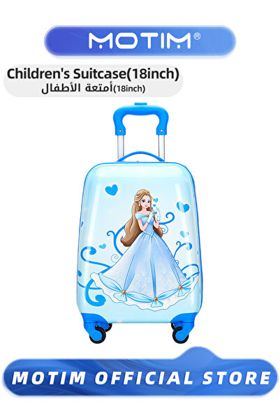 MOTIM حقائب سفر خفيفة الوزن للأطفال برسومات كرتونية، حقائب يد بعجلات دوارة