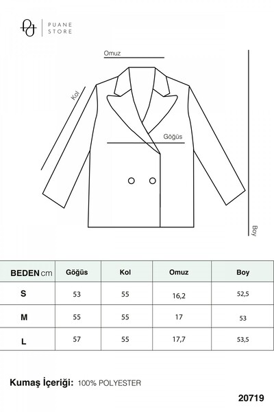 Modamorfo Women's Embroidery Detailed Short Jacket - 20719Ckt