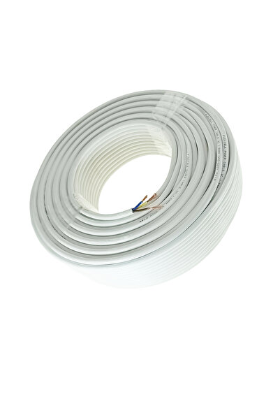 OEM MYYM electrical cable roll, 3 x 1.5 mmp, copper, 100m, CEMYYM-3-1.5MM-WH, 3C, 300/500V, white