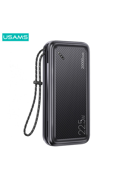 Usams Powerbank CD168 20000 mAh | 22.5W Hızlı Şarj | 3 Çıkışlı | LED Ekranlı