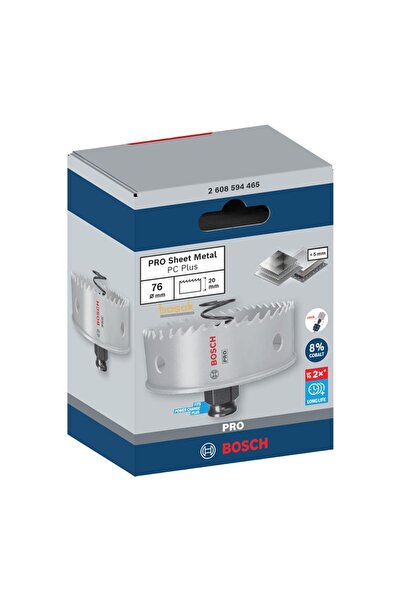 Bosch Pro 76 mm Yaylı İnox ve Çelik Kesim Panç 2608594465