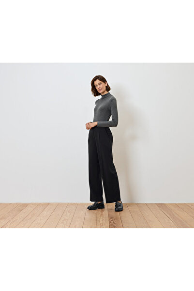 Tchibo Kadın Palazzo Pantolon, Sweat, Siyah